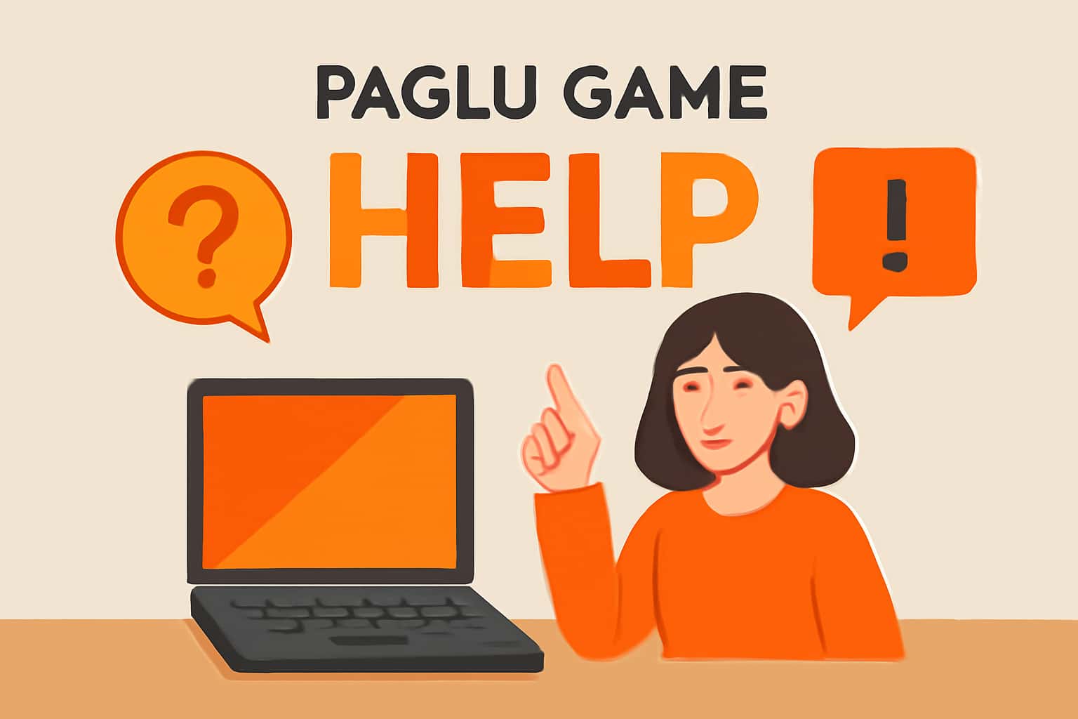 An informational scene depicting Paglu Game Help.