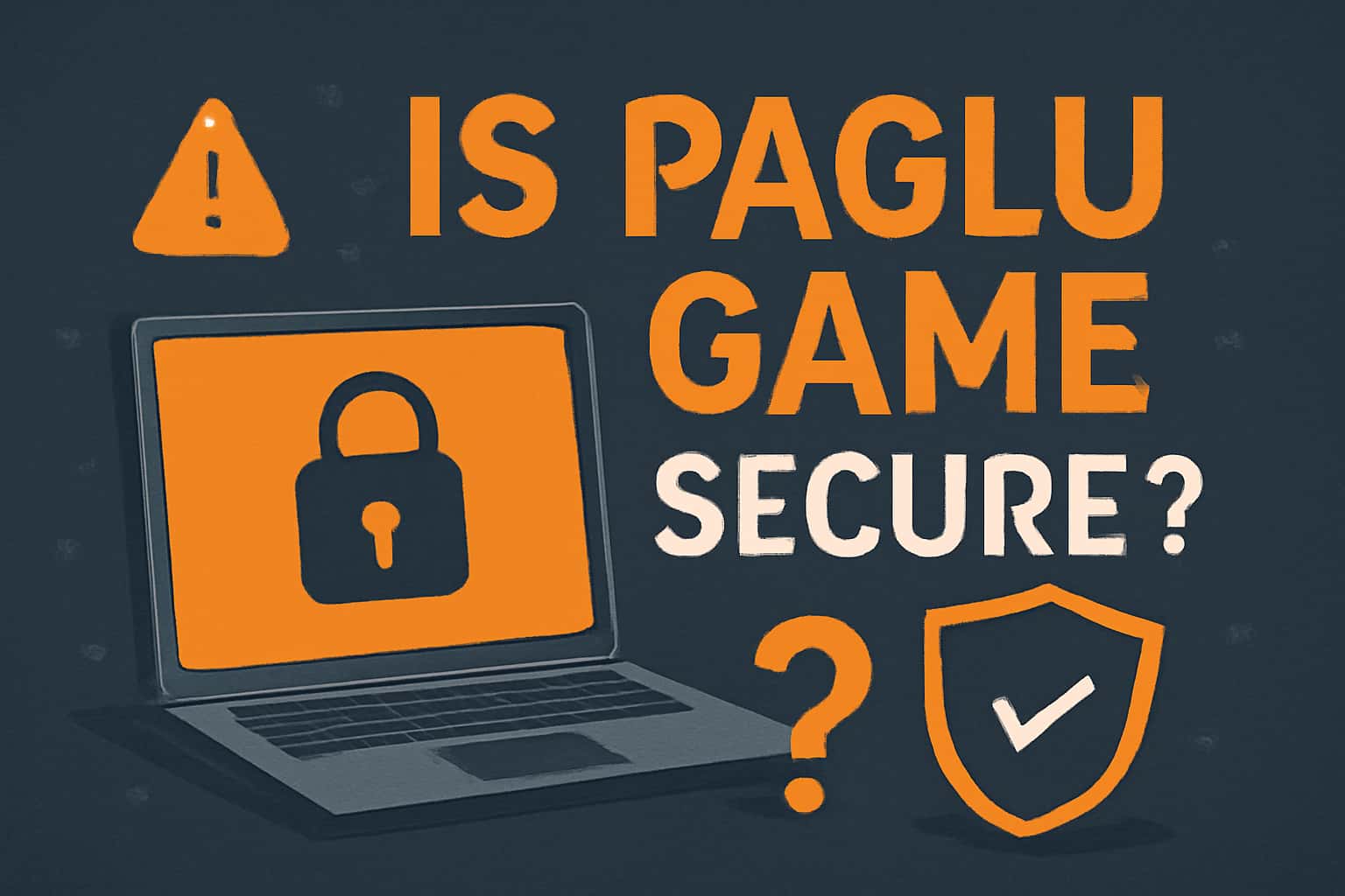 A high-tech themed image illustrating the security measures of Paglu Game.