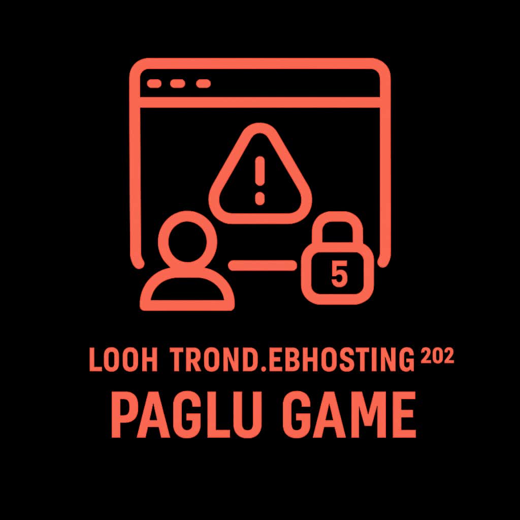 A badge representing login troubleshooting for Paglu Game.