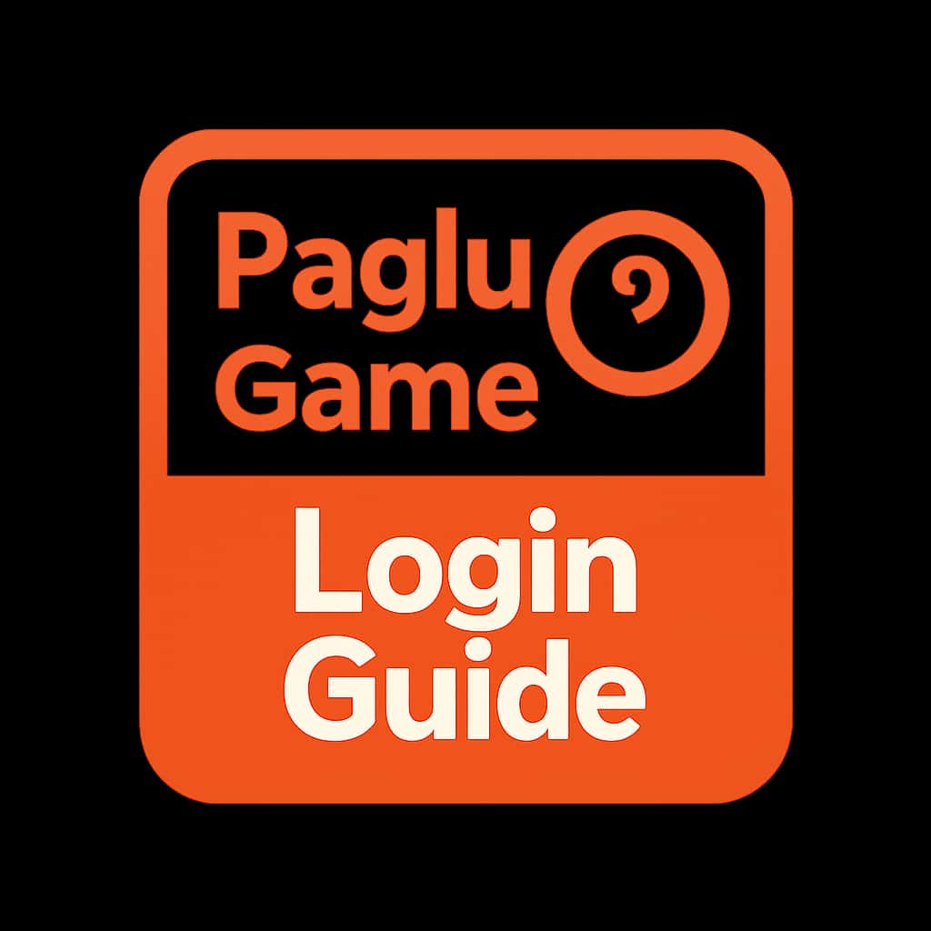 A badge representing Paglu Game Login Guide with a clean design.