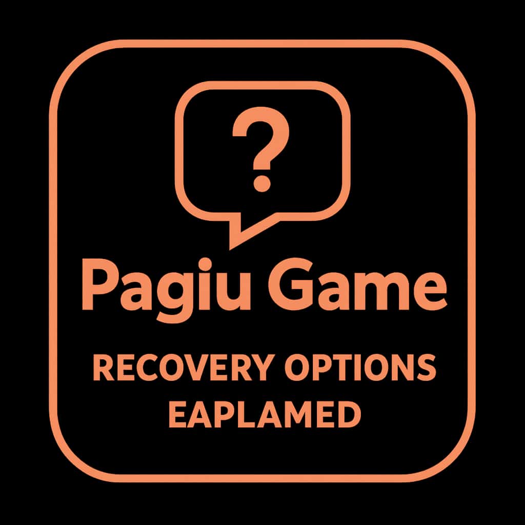 Icon representing Paglu Game Recovery Options.