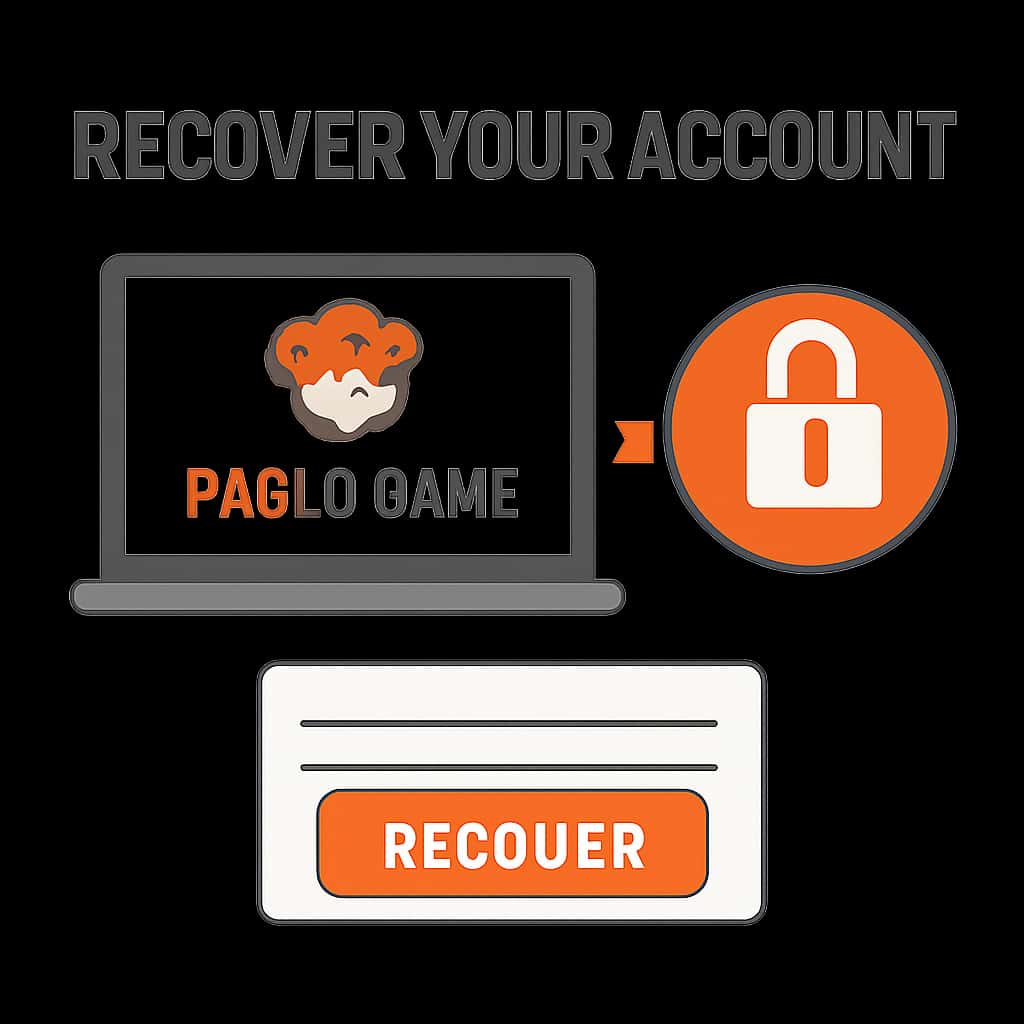 Diagram illustrating Paglu Game account recovery process.