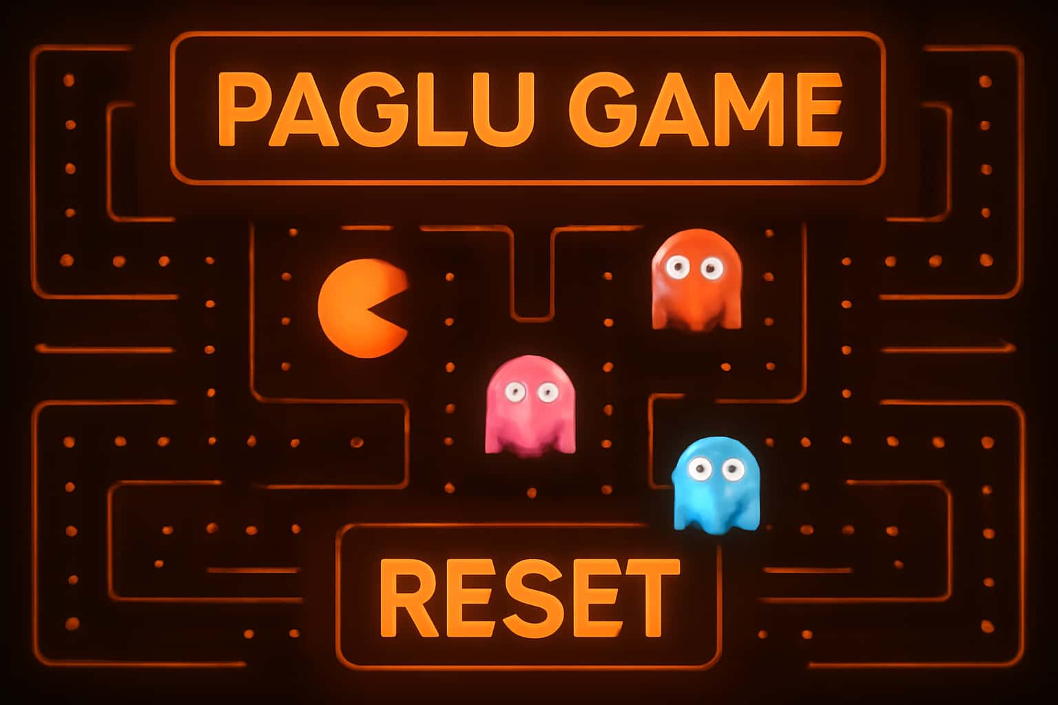 An informational graphic illustrating the Paglu Game Reset process with a focus on security.