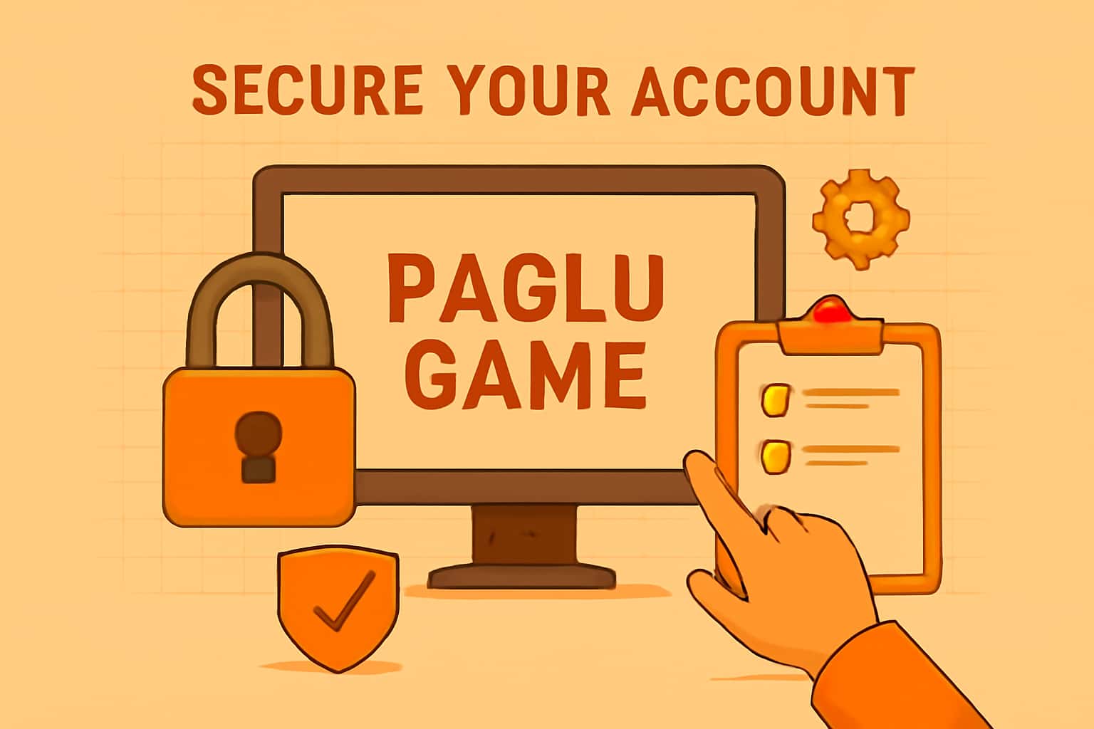 A visual representation of securing your Paglu Game account with emphasis on security features.