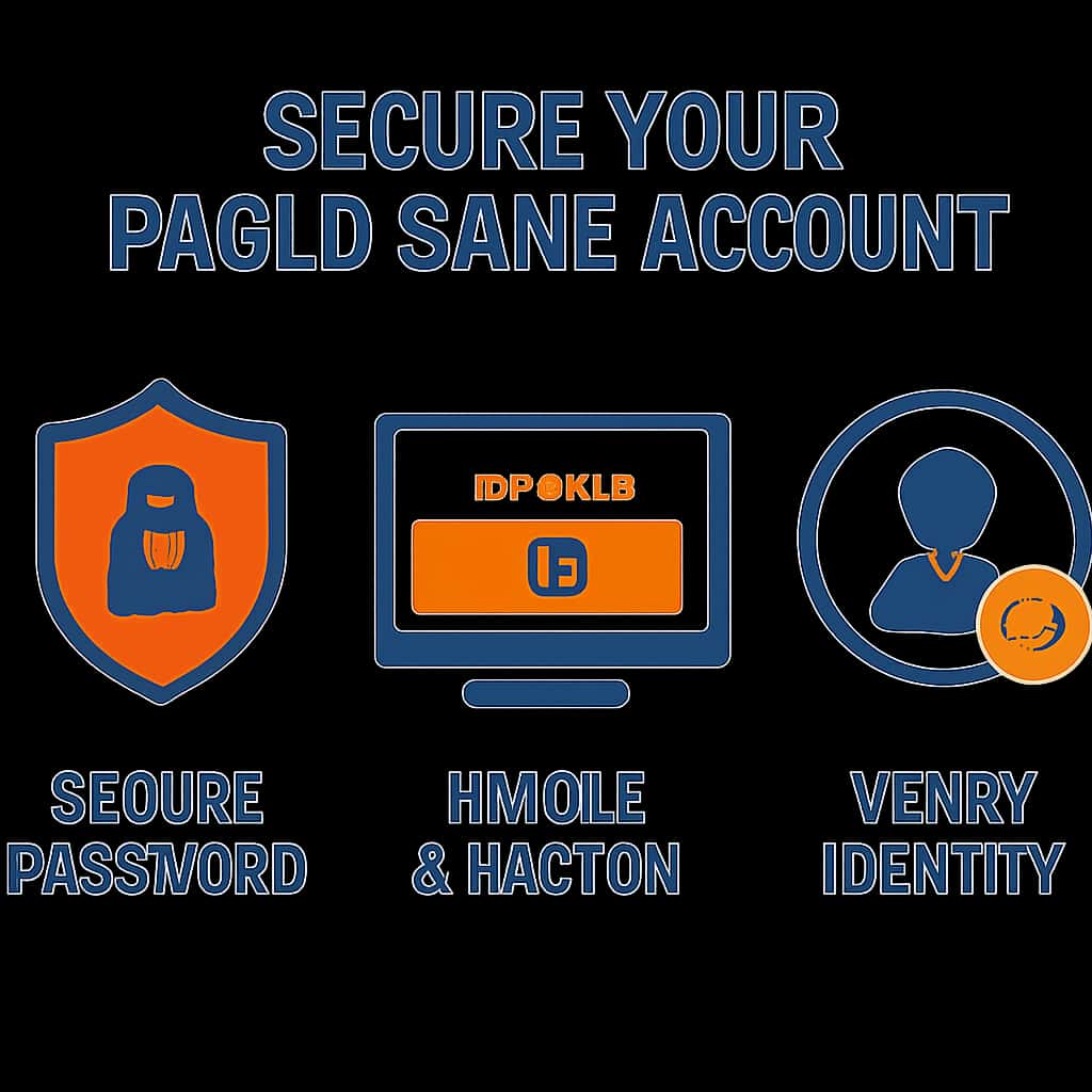 An educational illustration about securing your Paglu Game account.